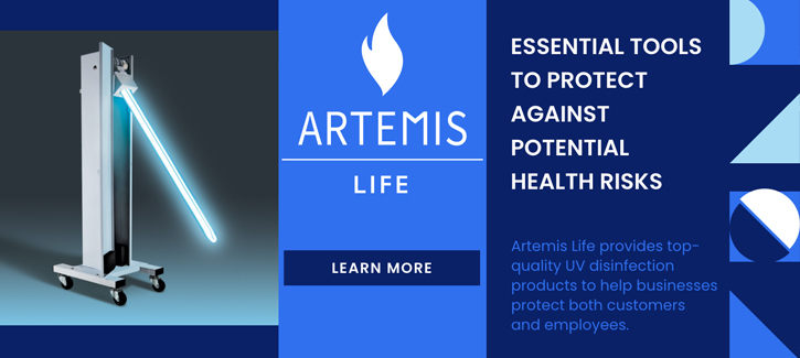 Artemis Life - Essential Tools to Protect Against Potential Health Risks - Artemis Life provides top-quality UV disinfectant products to help businesses protect both customers and employees. Click to learn more.