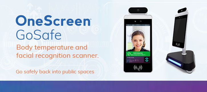 OneScreen GoSafe Body Temperature and Facial Recognition Scanners - Click to Download PDF